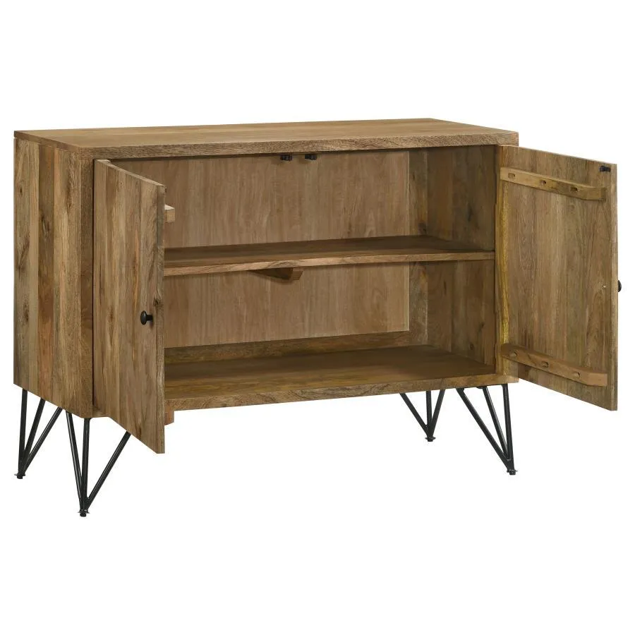 Eileen - 2 Door Wood Storage Accent Cabinet - Natural