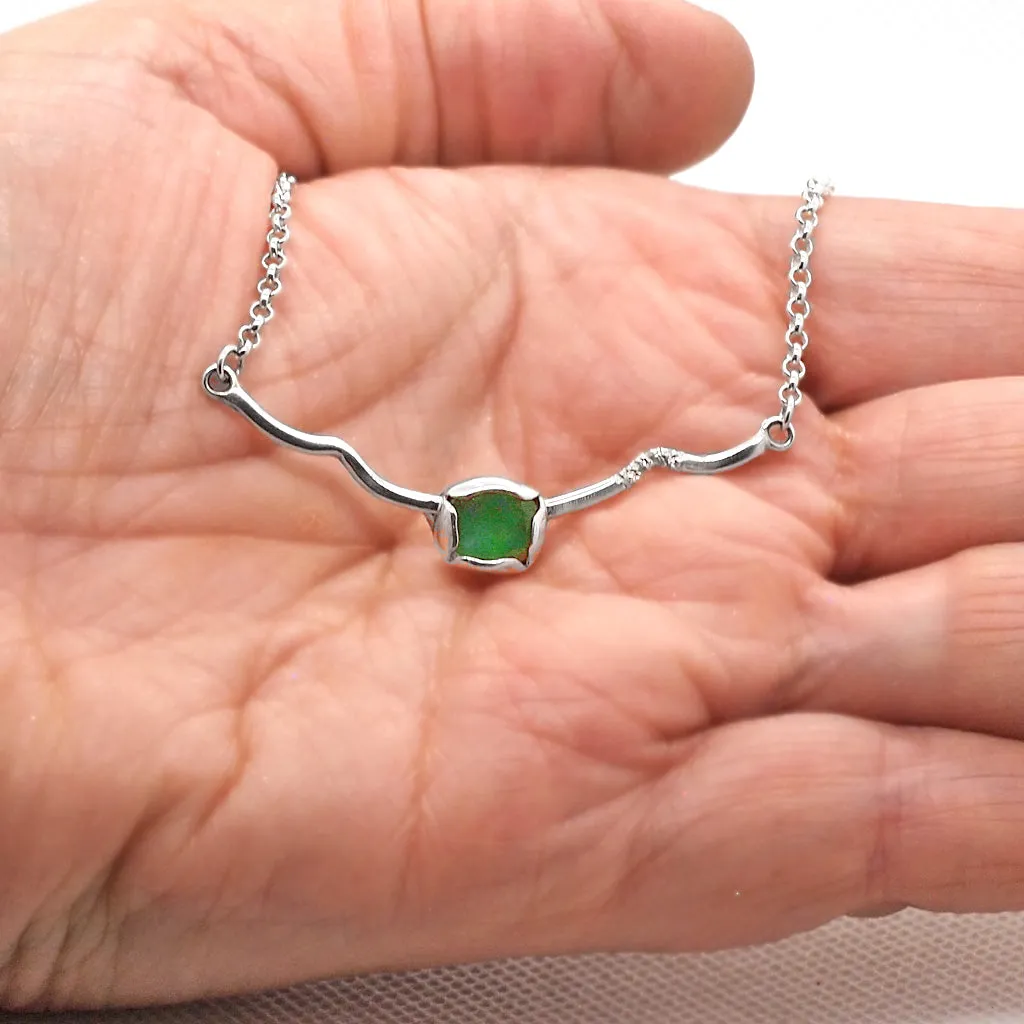 Emerald & diamonds Necklace