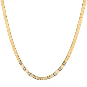 EMERALD & GOLD SQUARE NECKLACE