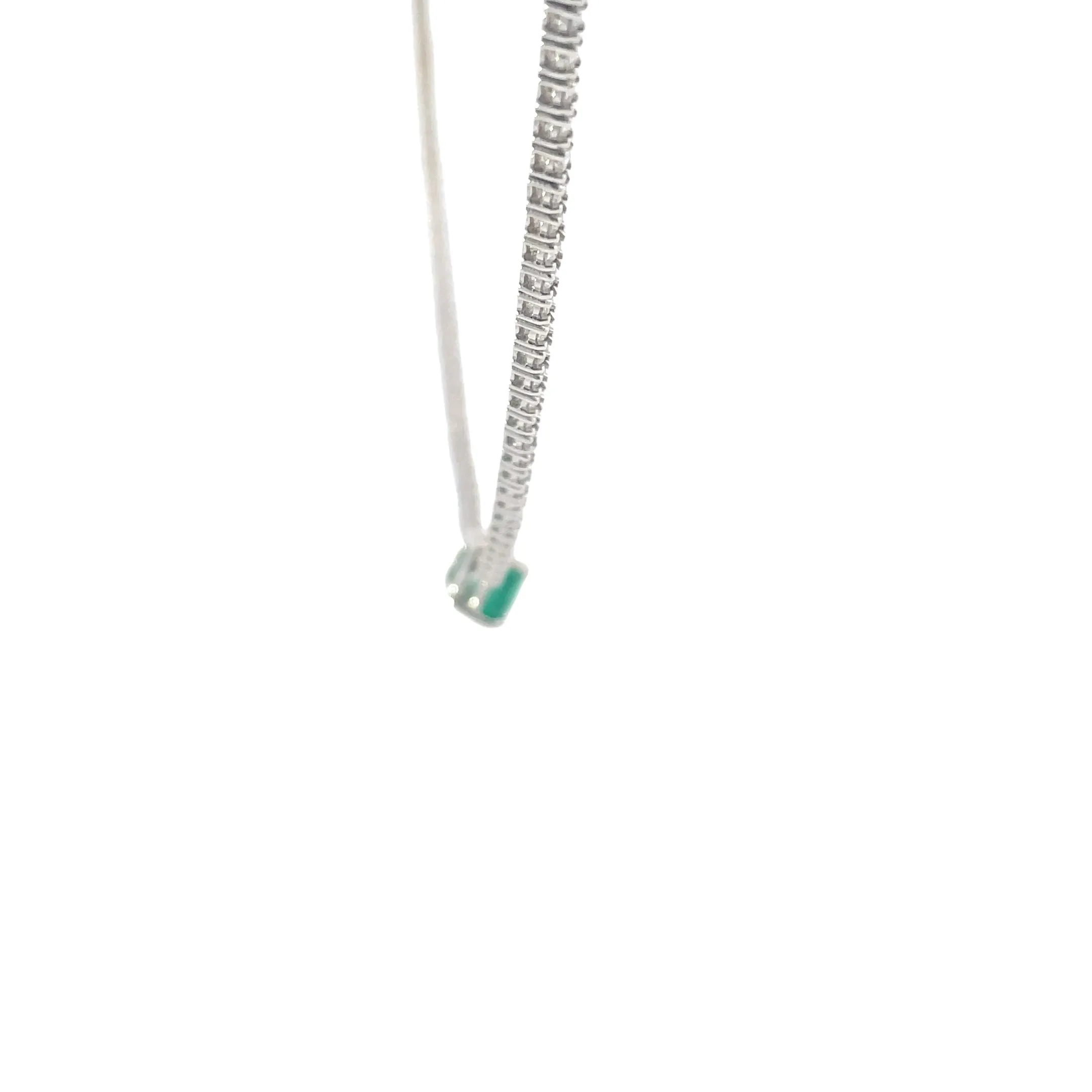 Emerald Diamond Tennis Necklace