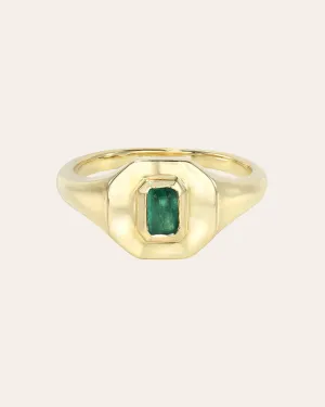 Emerald Signet Ring