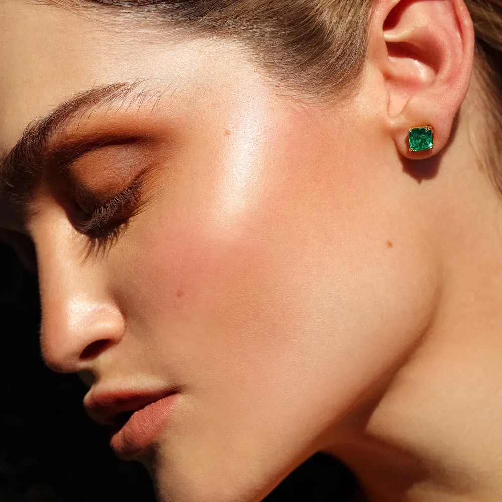 Emerald Stud Earrings