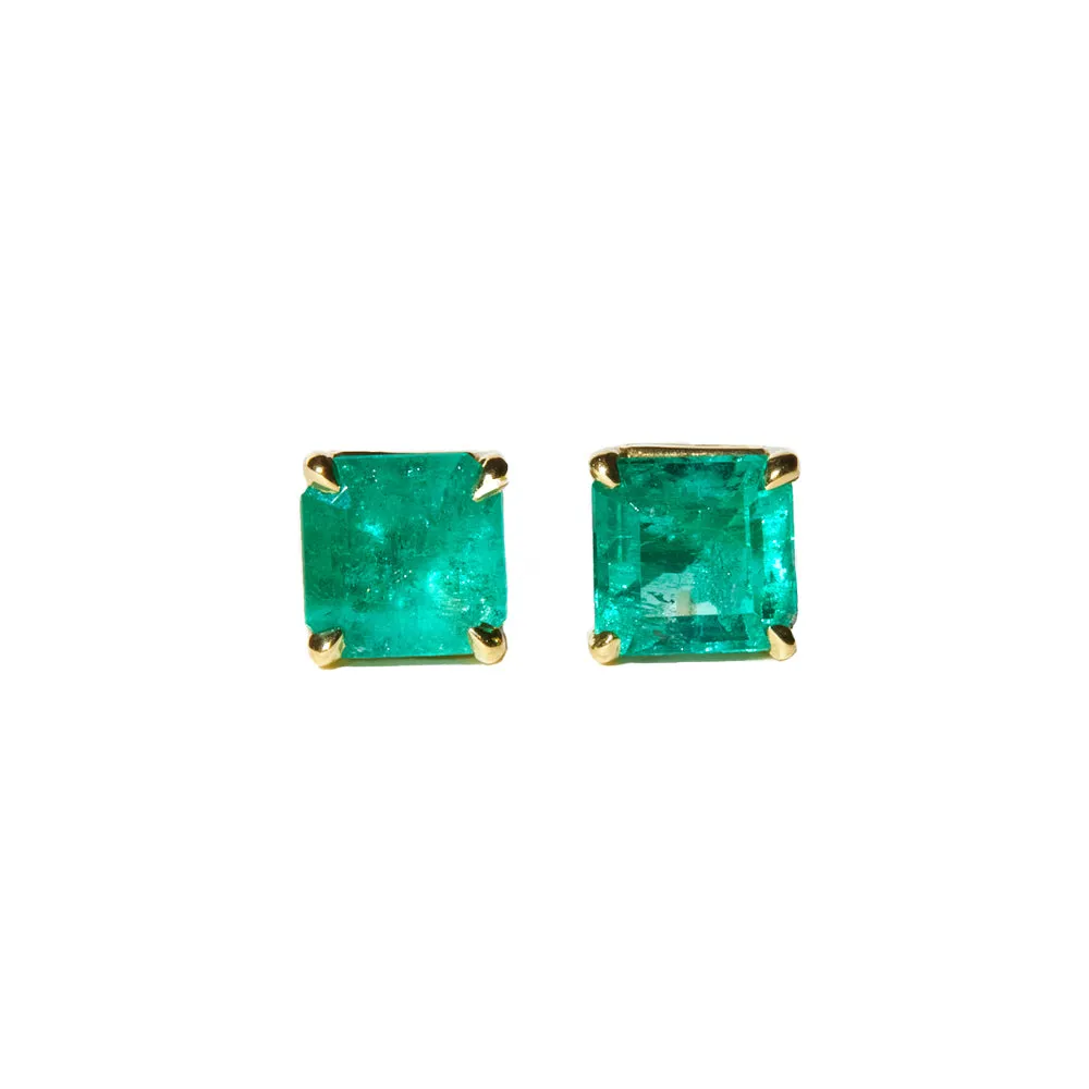 Emerald Stud Earrings