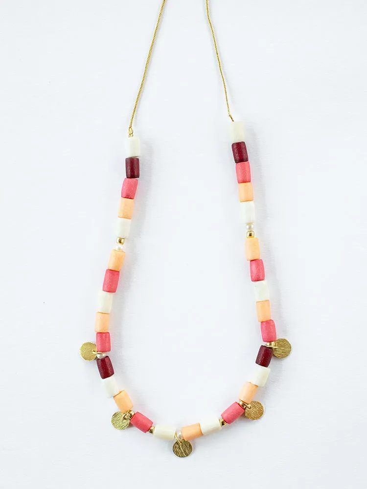 Emily Necklace - Coral