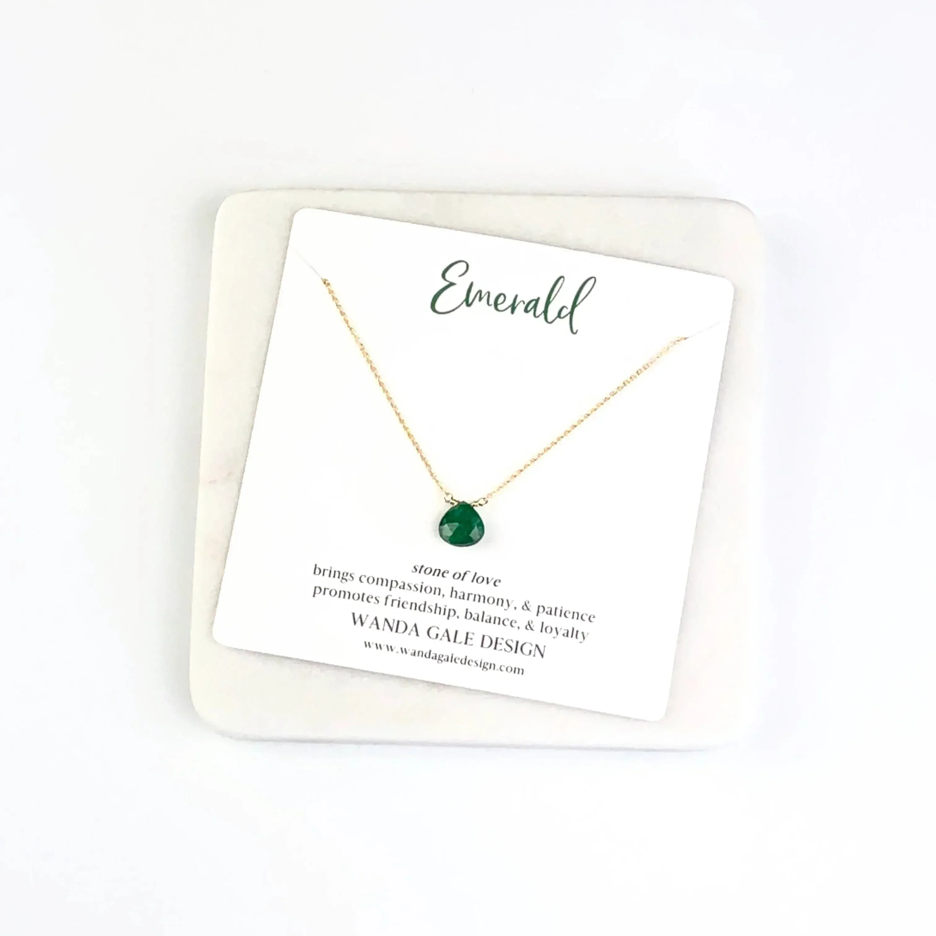 Energy stone necklace - Emerald