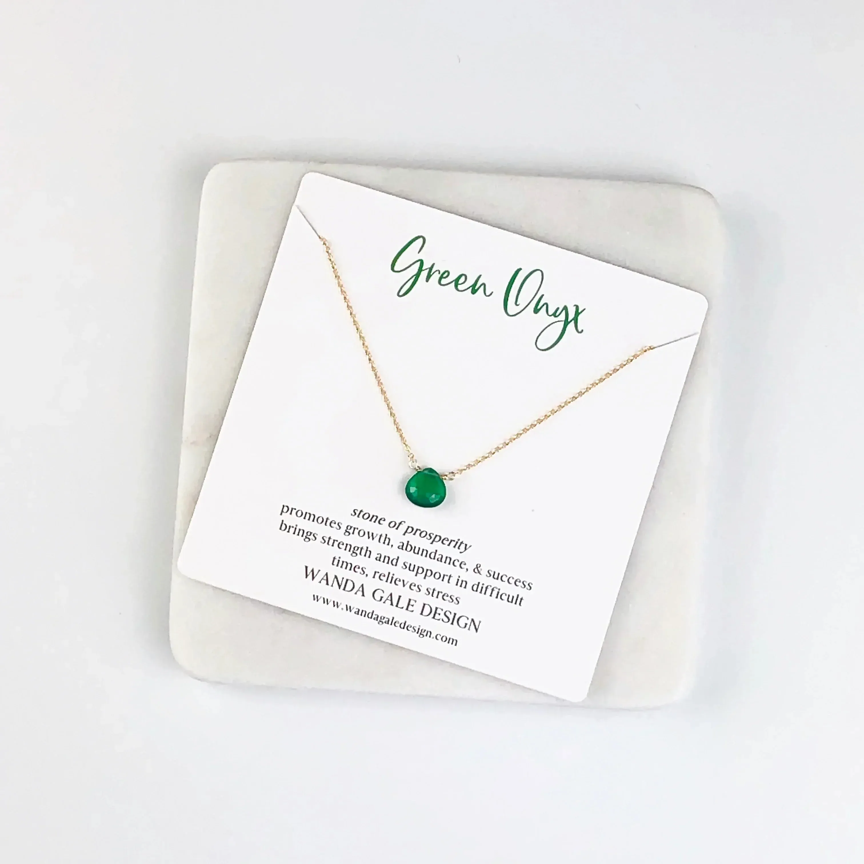 Energy stone necklace - Emerald