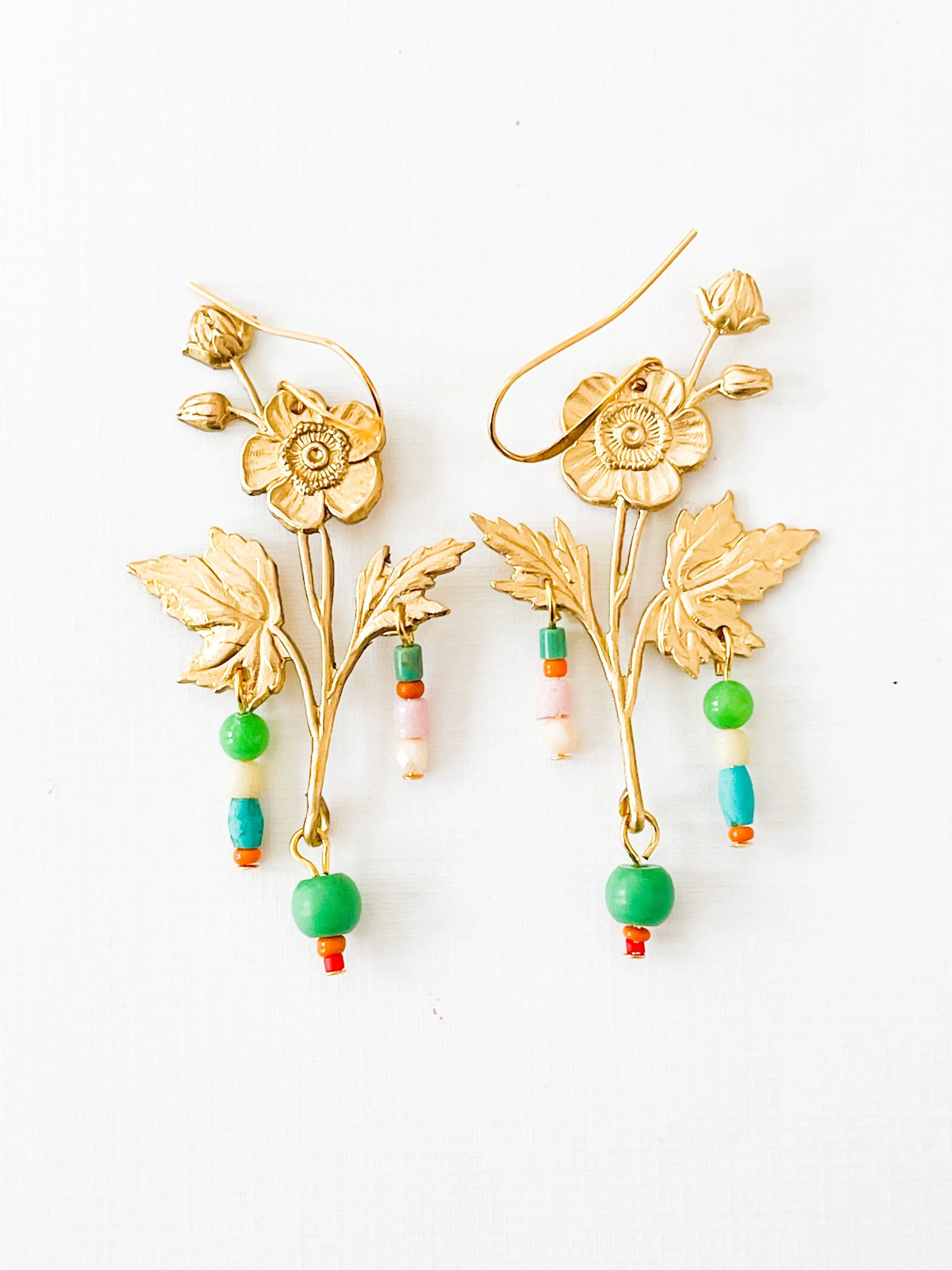 Flower Statement Earrings