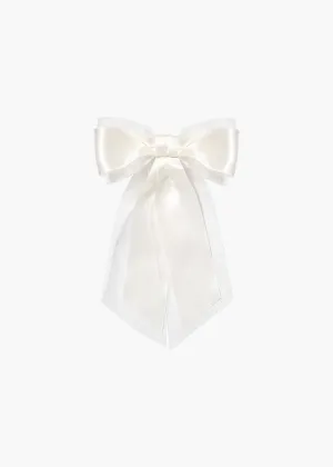 Frankie Bow Barrette -- Ivory