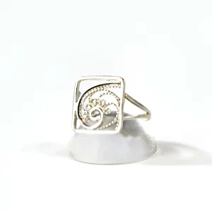 Golden Ratio Filigree Ring