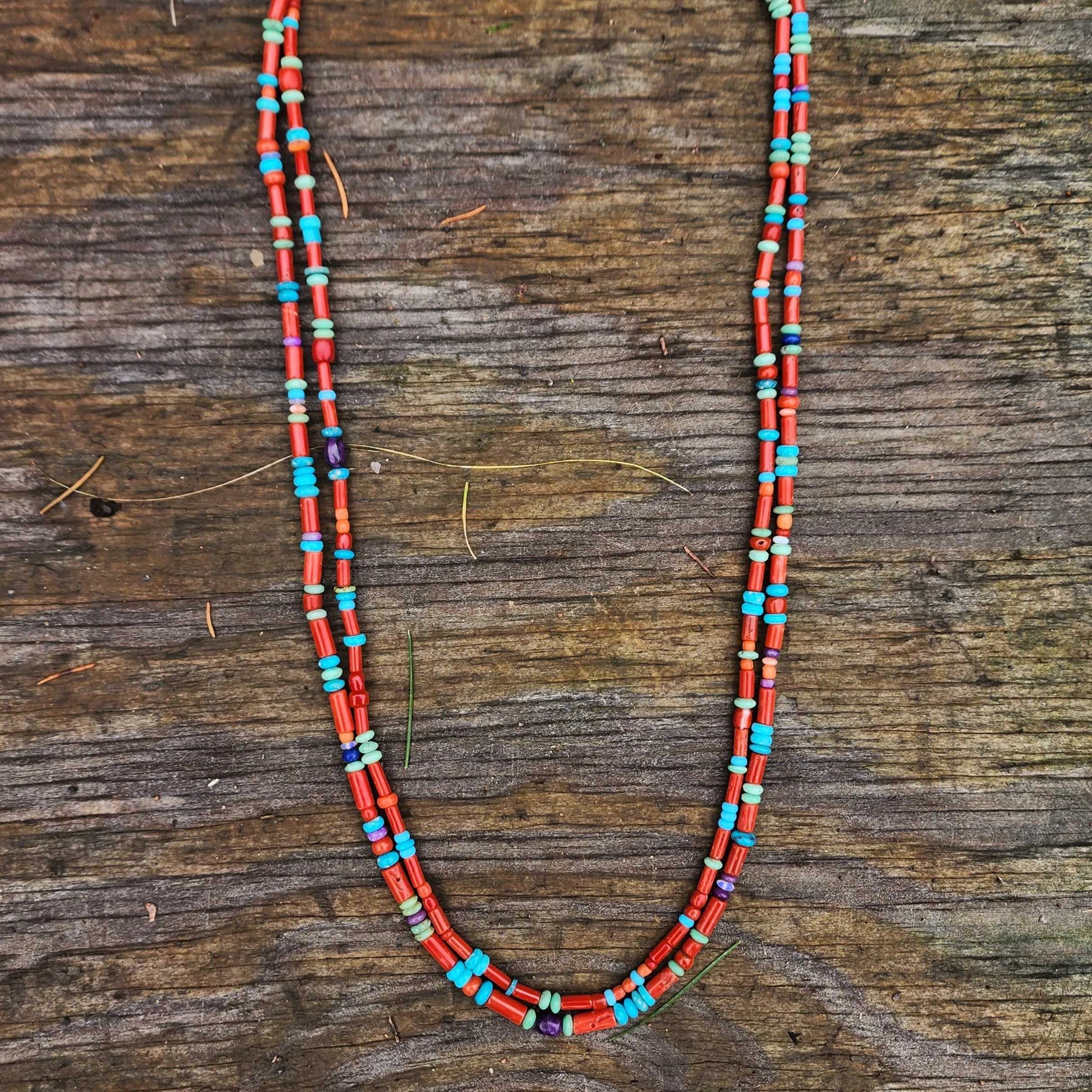 Graceful Red Coral Necklace - 29.25" Long