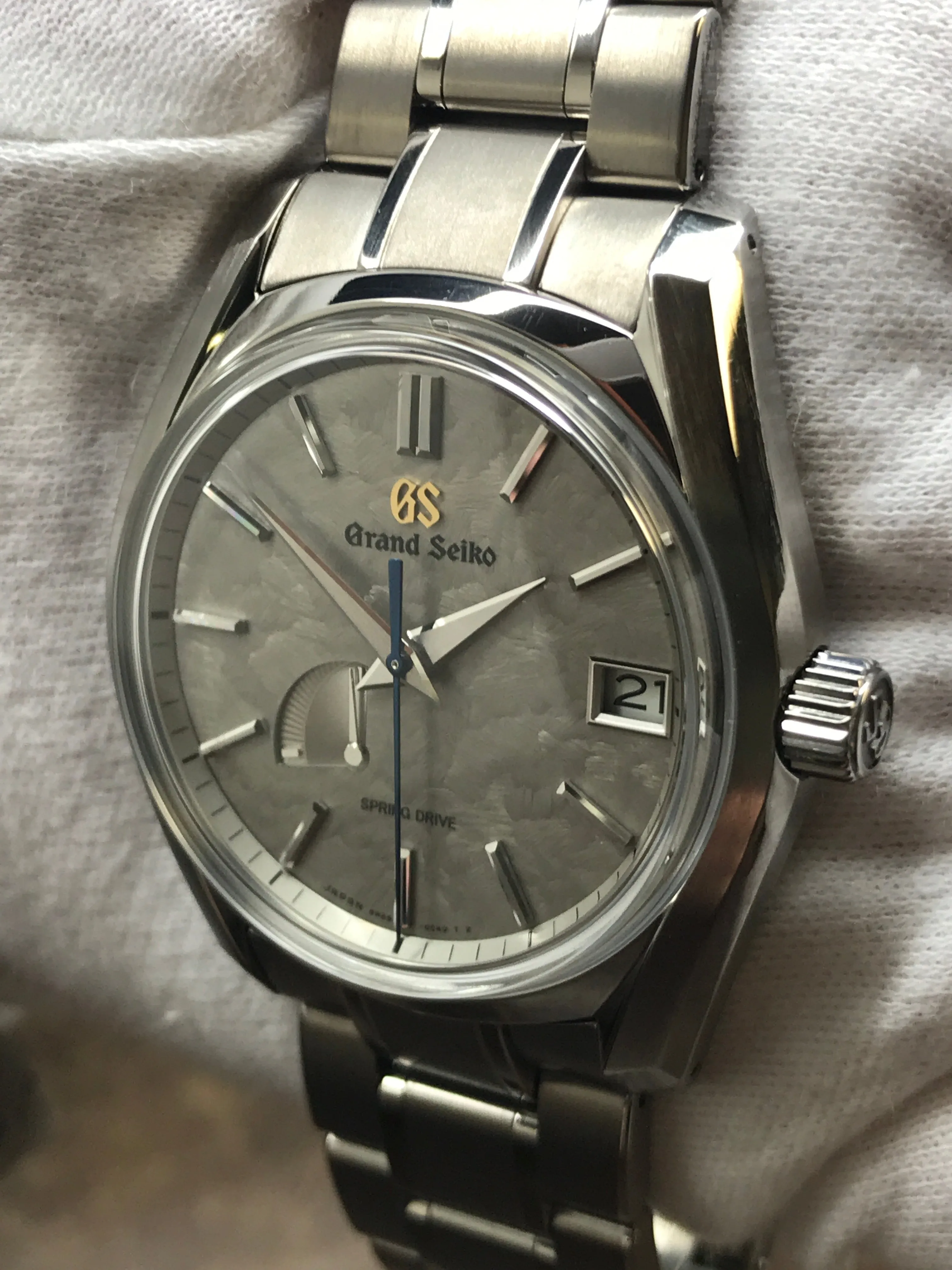 Grand Seiko Spring Drive SBGA415 Taisetsu Winter Dial Automatic Men's Watch