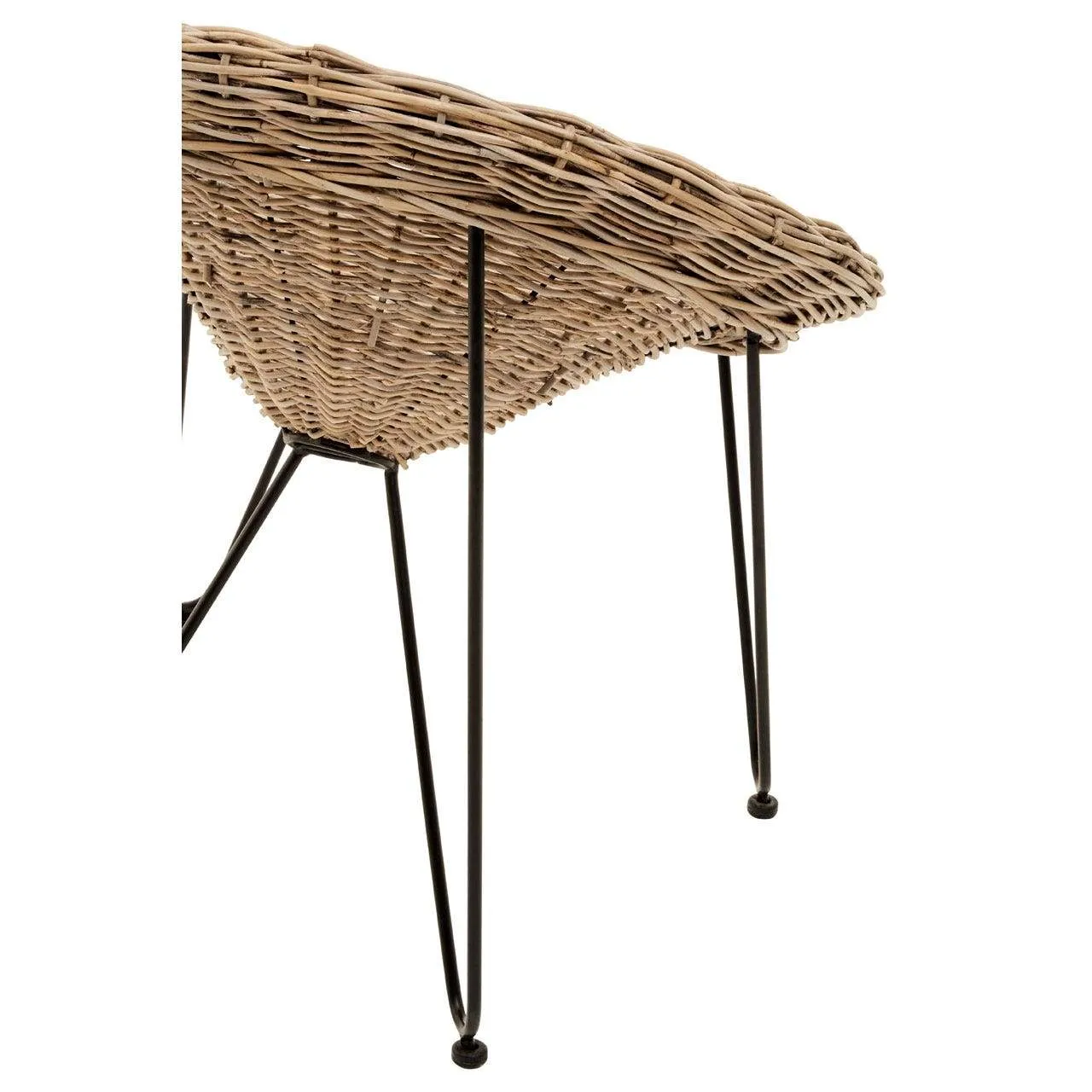 Grey Kubu Rattan Natural Hand Weaved Chair