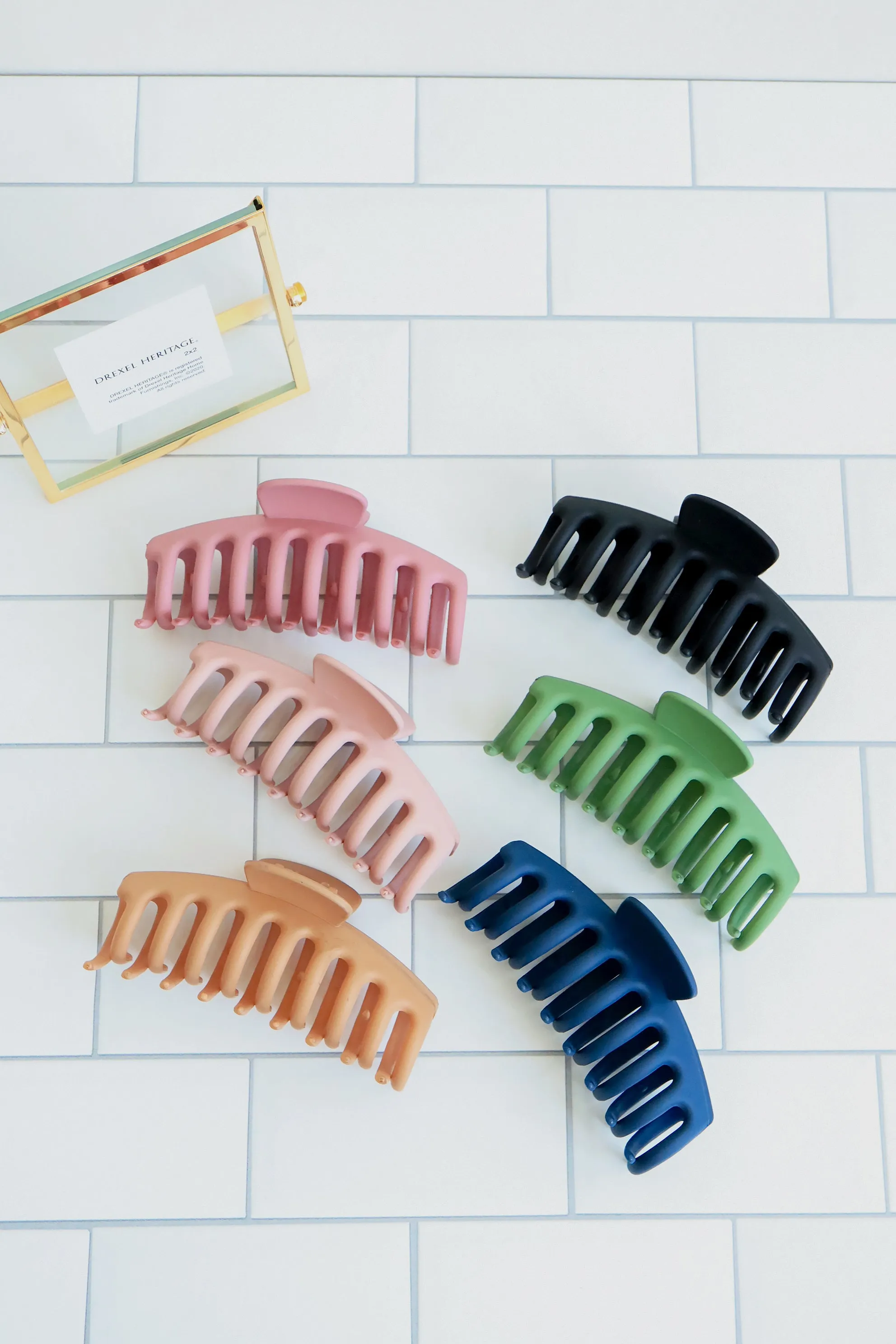 Jenny Style Matte Large Size Color Hair Claw Clips (6 Colors Available)