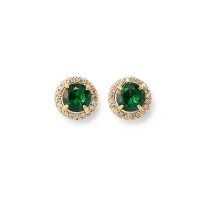 Kate Studs in Emerald