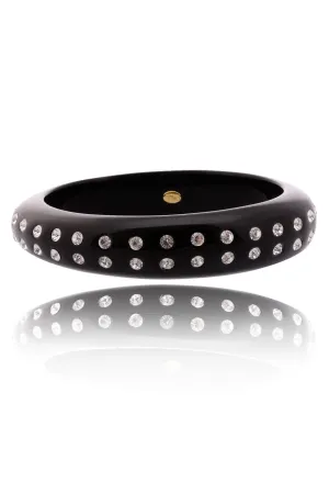 KENNETH JAY LANE Black Dots Resin Bangle