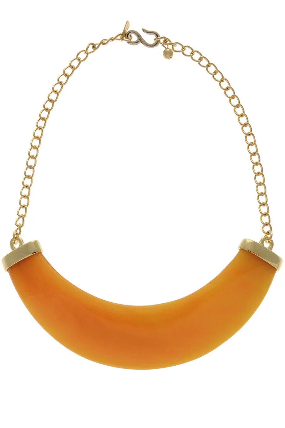 KENNETH JAY LANE LAVERNA Amber Shade Necklace