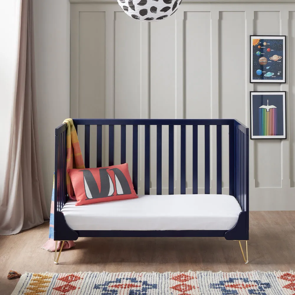 Kimi Cot Bed - Midnight Navy Blue