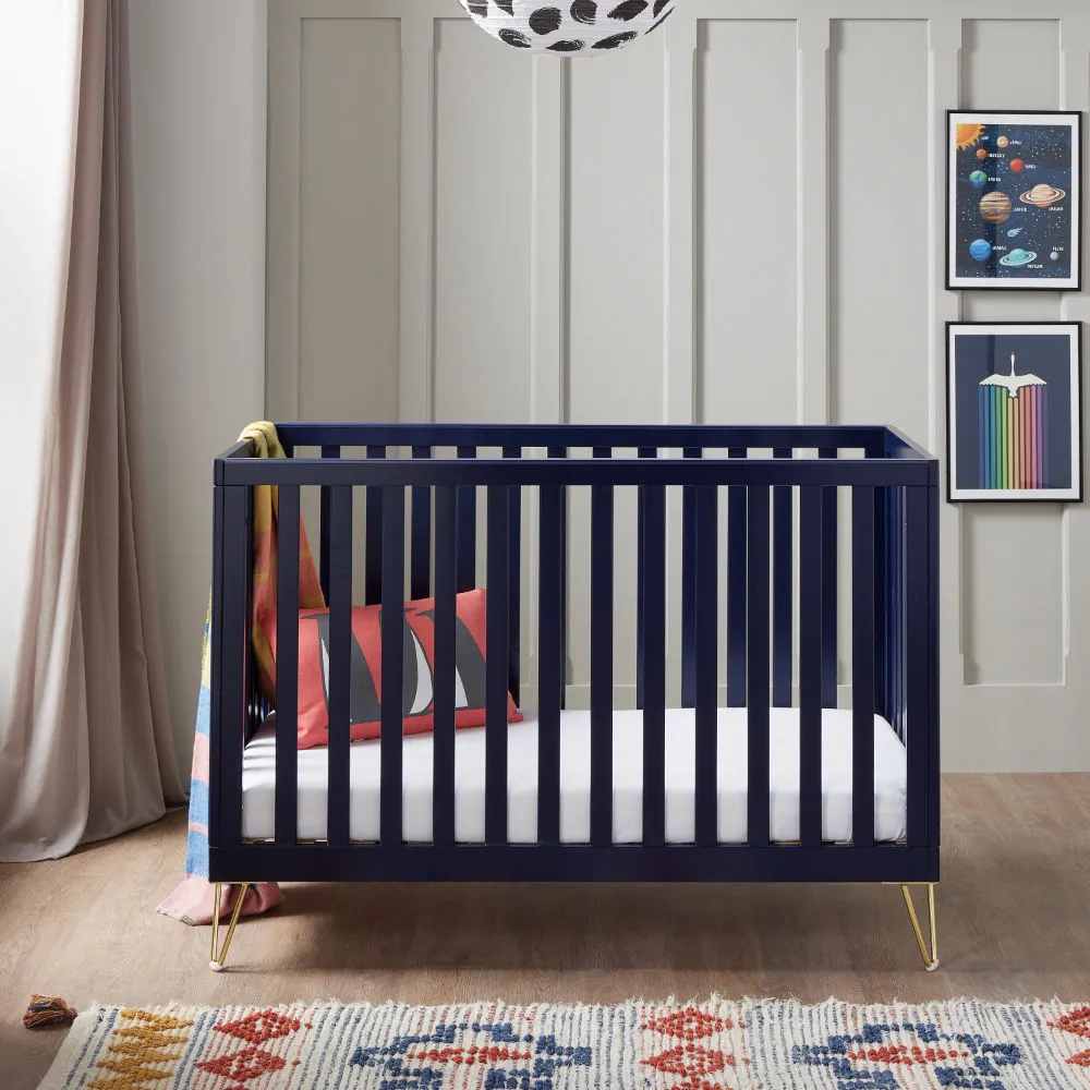 Kimi Cot Bed - Midnight Navy Blue