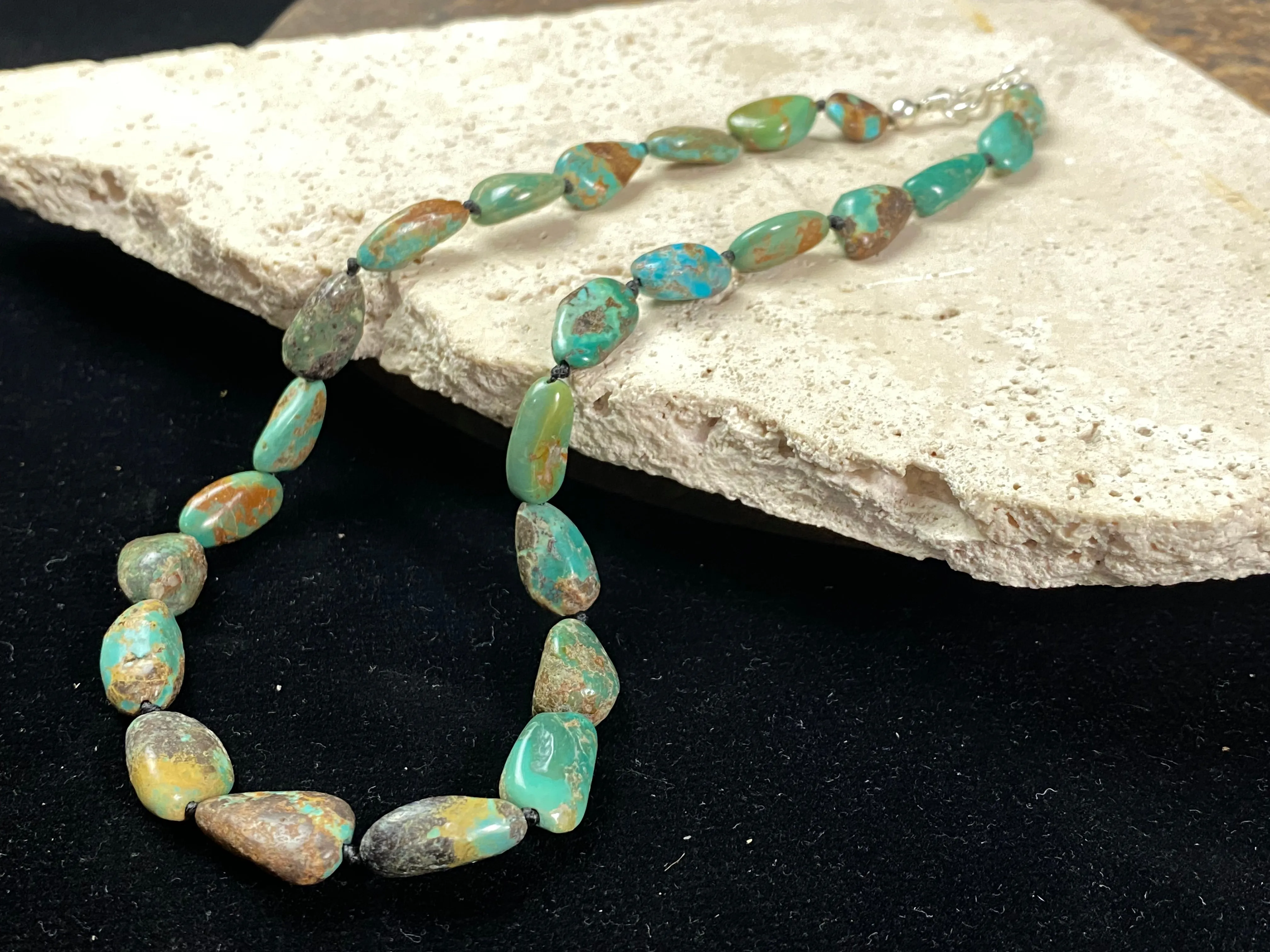 Knotted Tibetan Turquoise Necklace