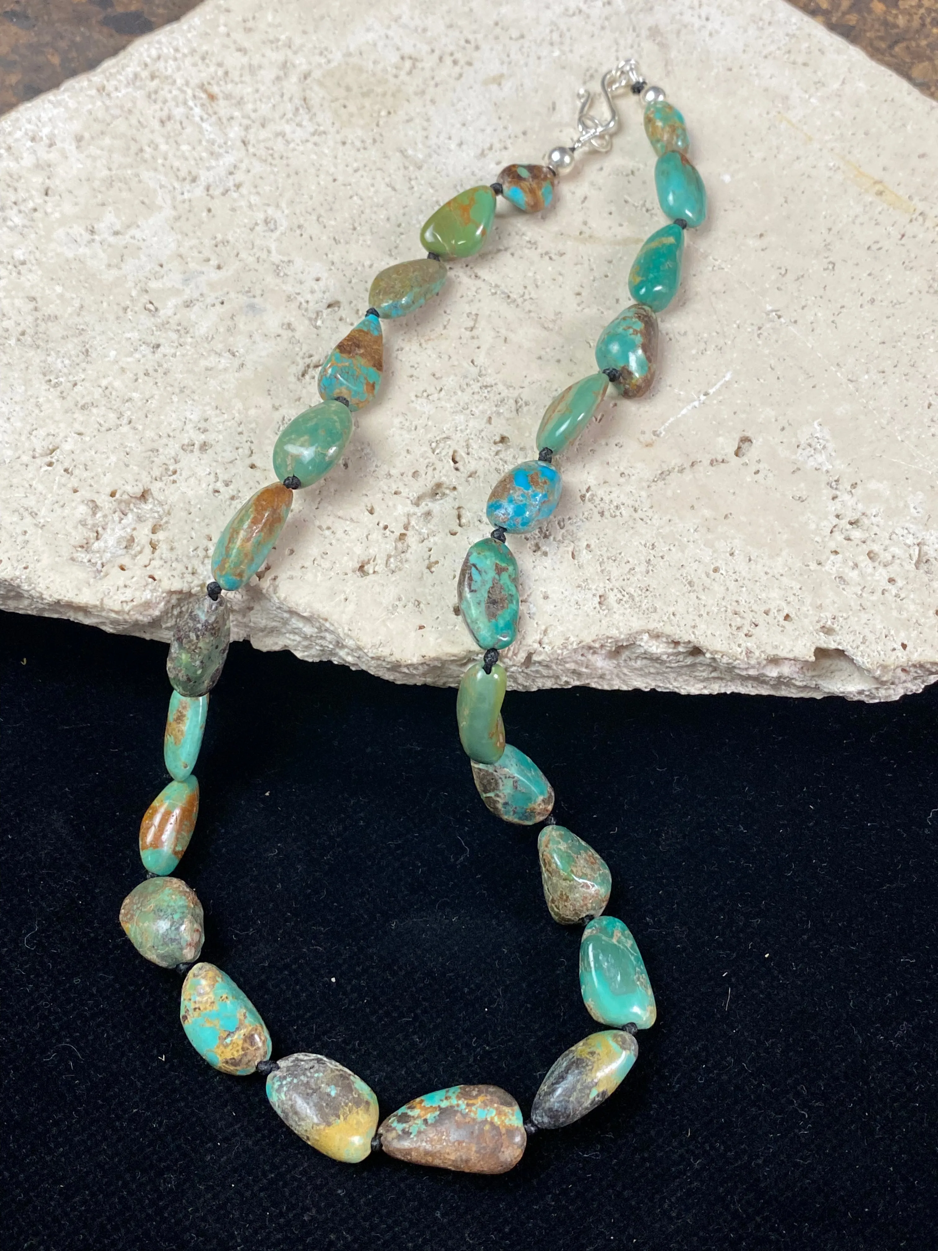 Knotted Tibetan Turquoise Necklace