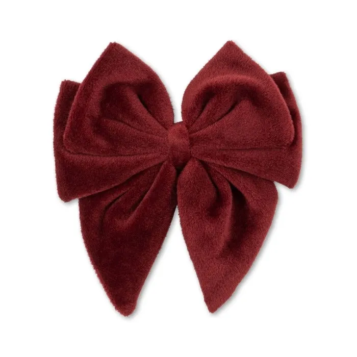 Konges Sløjd Velvet Bowie Hair Clip Jolly Red One Size