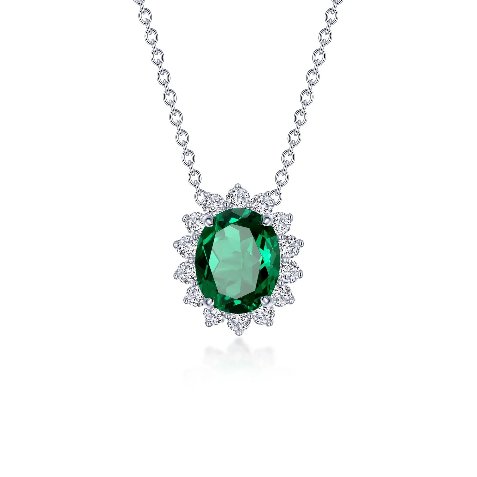 Lafonn Classic Emerald Necklace N0286CEP20