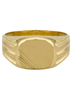 Mens Signet Ring - 10K Gold | 4 Grams