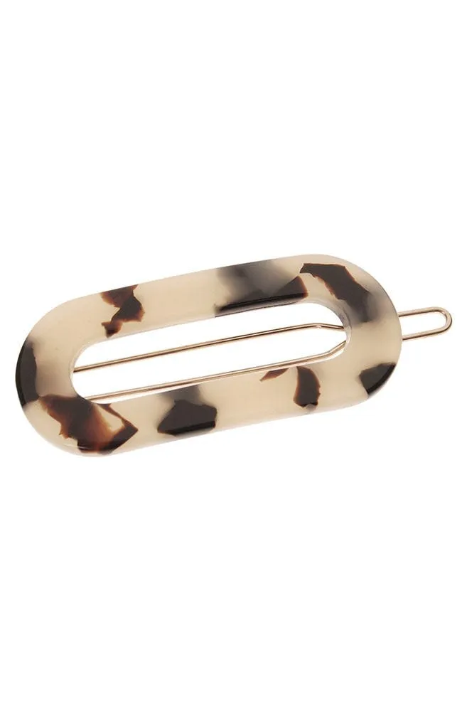 Mini Oval Tige Boule Barrette - Classic