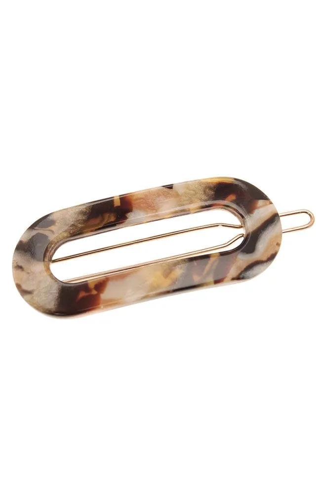 Mini Oval Tige Boule Barrette - Classic