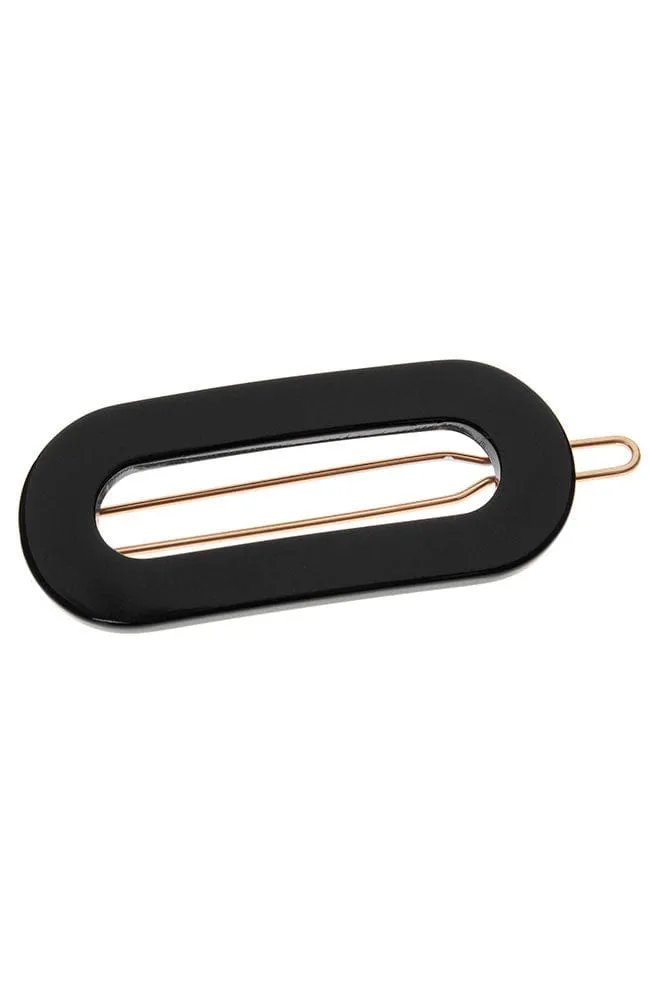 Mini Oval Tige Boule Barrette - Classic