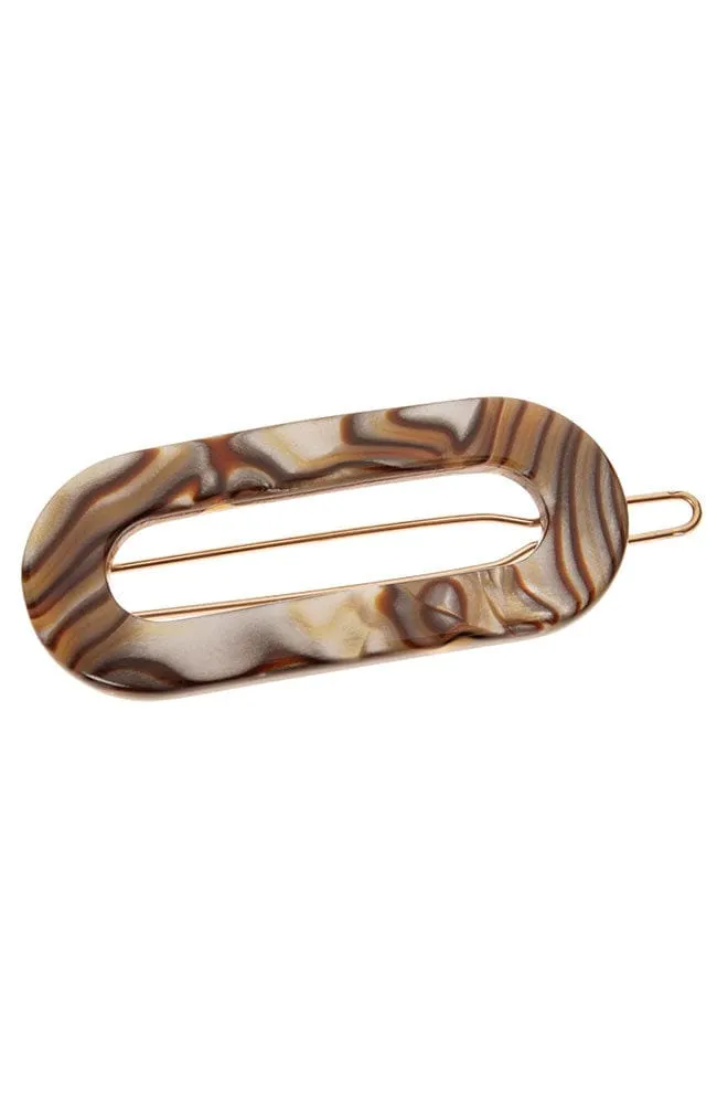 Mini Oval Tige Boule Barrette - Classic