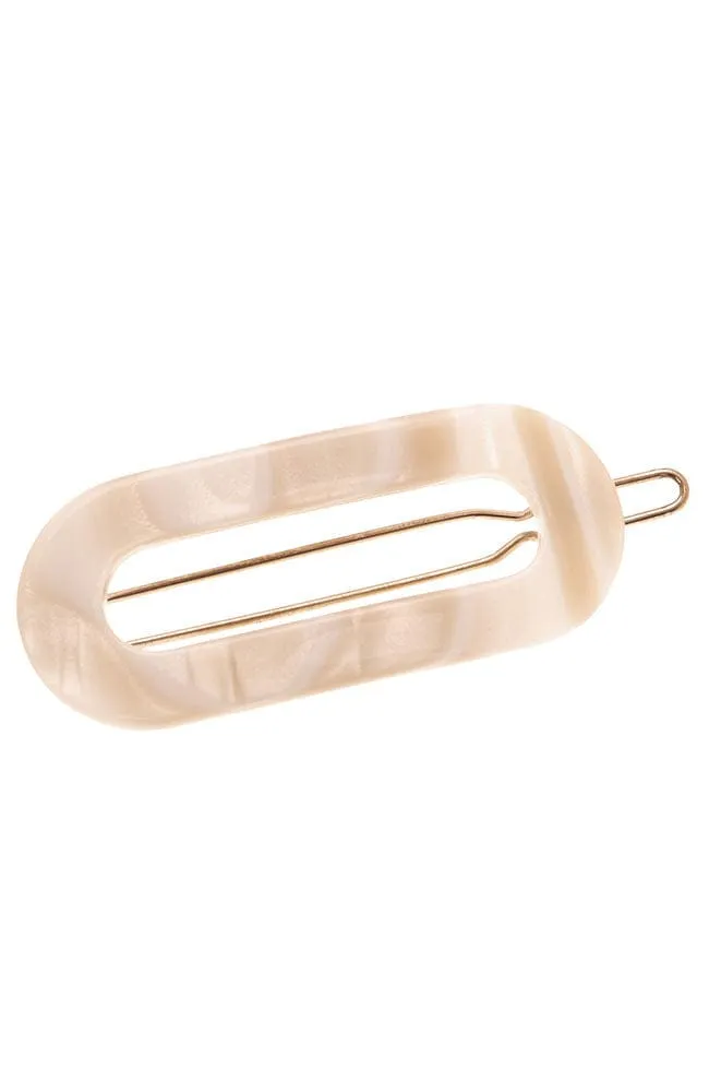 Mini Oval Tige Boule Barrette - Classic