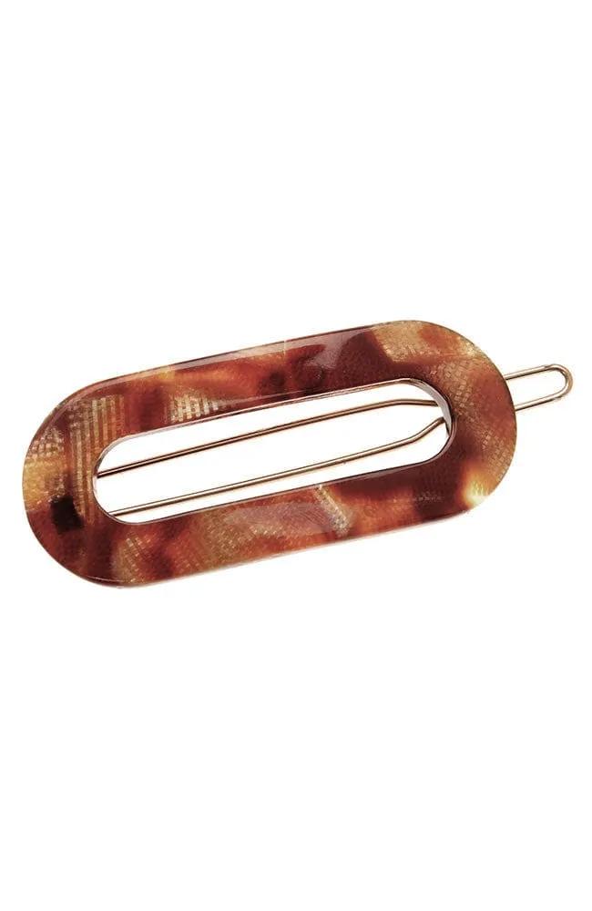 Mini Oval Tige Boule Barrette - Classic