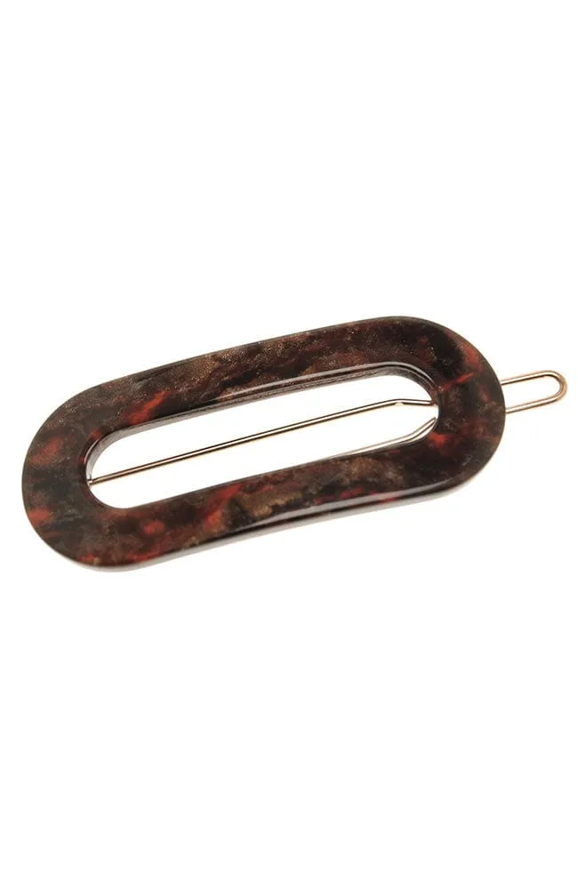 Mini Oval Tige Boule Barrette - Classic