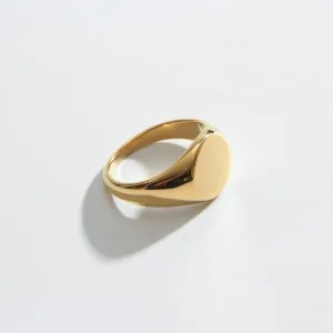 Mini Round Signet Ring