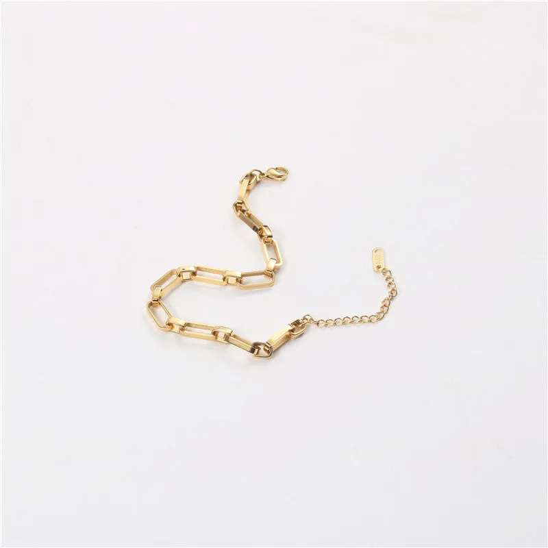 Minimalist Bold Chain Hollow Bracelet