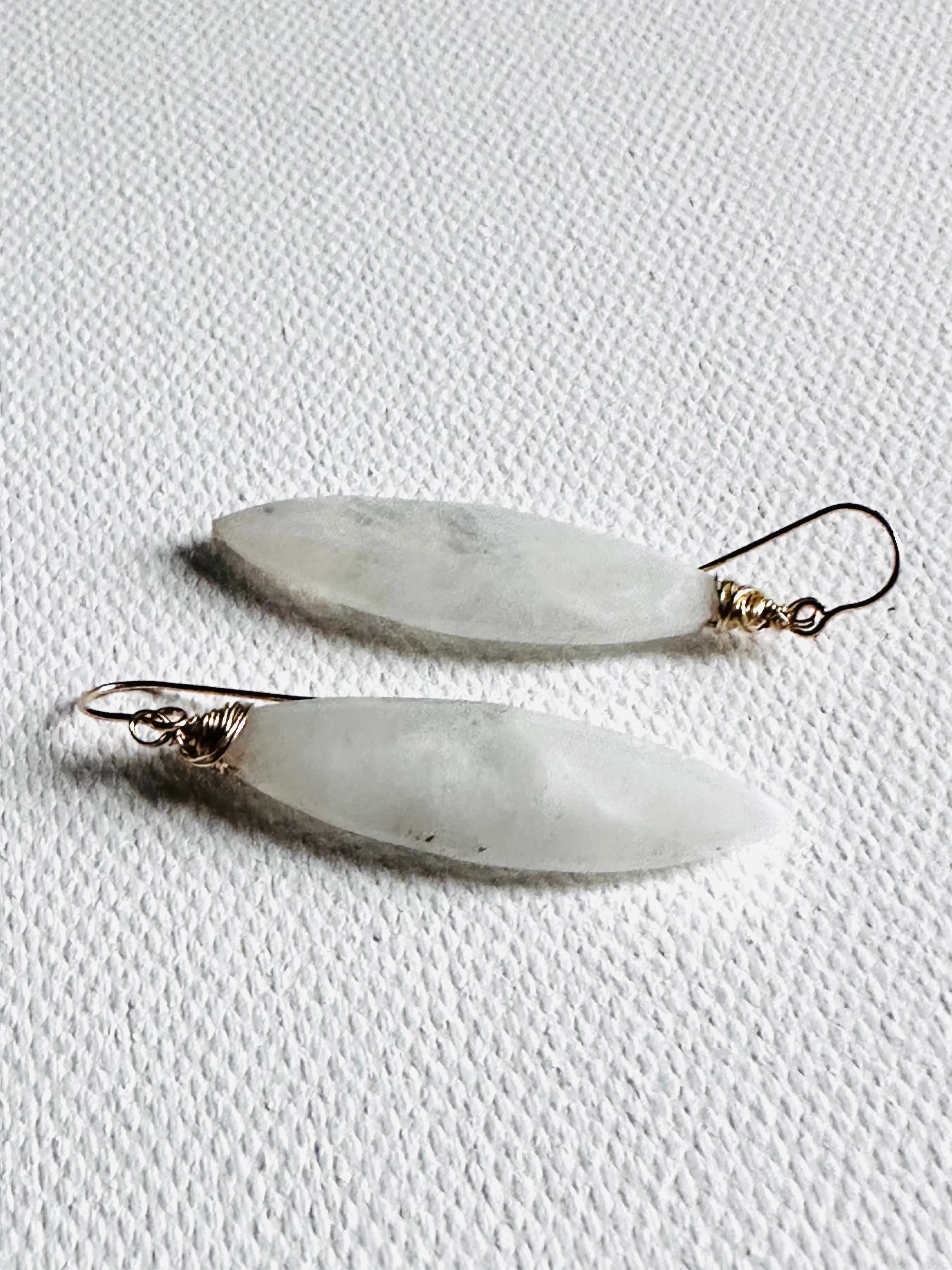 Moonstone Earrings Gemstone Teardrop Earrings