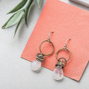 Moonstone Full Circle Earrings