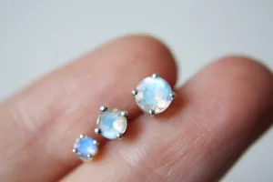 Moonstone Studs