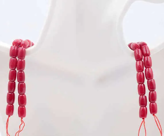 Natural Coral Beads Coral Necklace Italian Coral beads Red Coral Beads Antique Coral Beads Natural Coral Bead Necklace 15" SKU:00108920