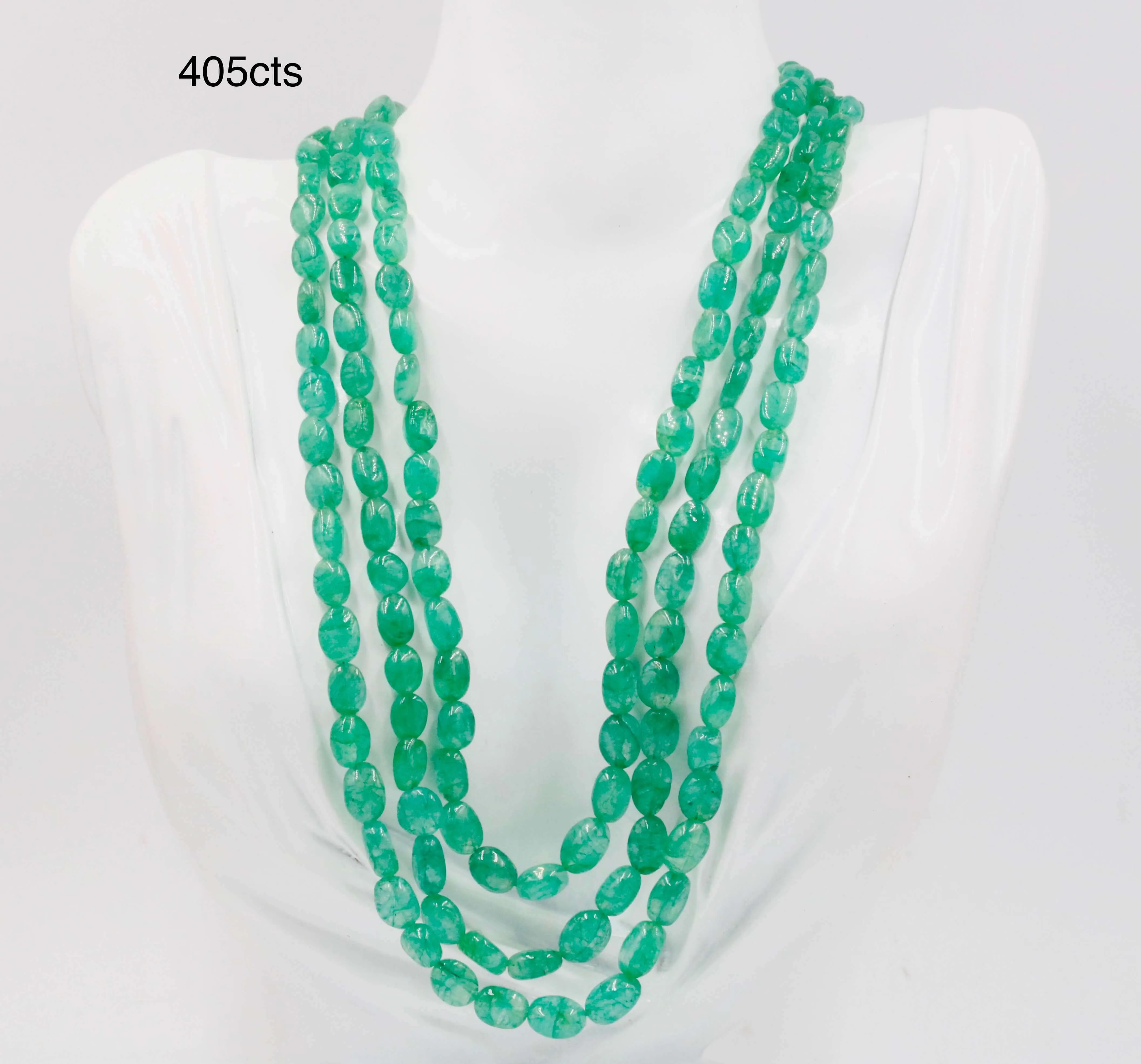 Natural Emerald Beaded Necklace Emerald Gemstone Necklace Indian Necklace Sarafa Necklace Green Necklace Genuine Gemstone SKU 6142924