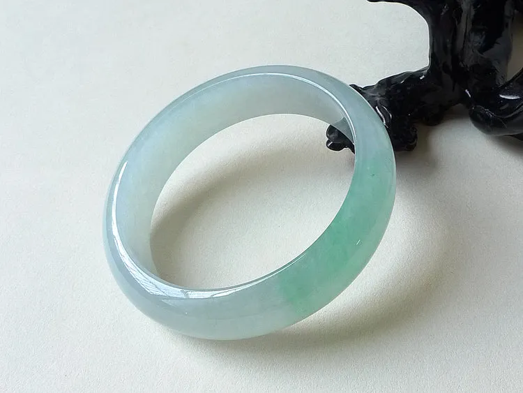 Natural Jade Bangle Jadeite Bangle Internal Diameter 54.6mm BER490