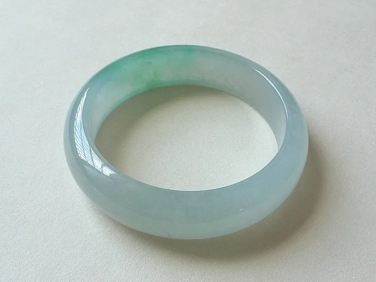 Natural Jade Bangle Jadeite Bangle Internal Diameter 54.6mm BER490