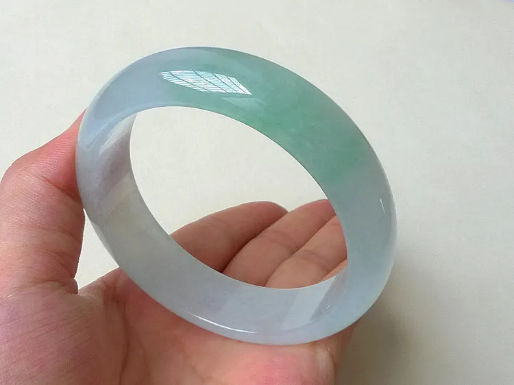 Natural Jade Bangle Jadeite Bangle Internal Diameter 54.6mm BER490