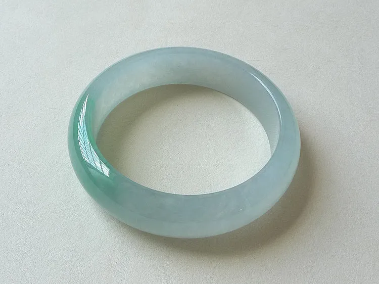 Natural Jade Bangle Jadeite Bangle Internal Diameter 54.6mm BER490