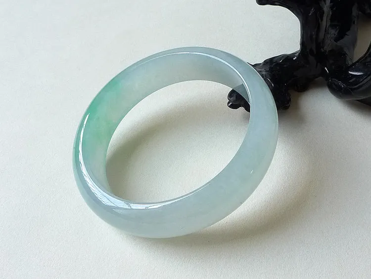 Natural Jade Bangle Jadeite Bangle Internal Diameter 54.6mm BER490