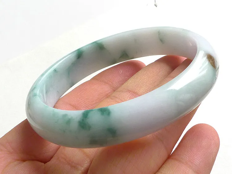 Natural Jade Bangle Jadeite Bangle Internal Diameter 54X48.5mm BER482