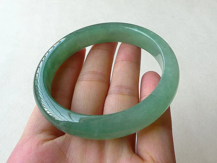 Natural Jade Bangle Jadeite Bangle Internal Diameter 55mm BER226