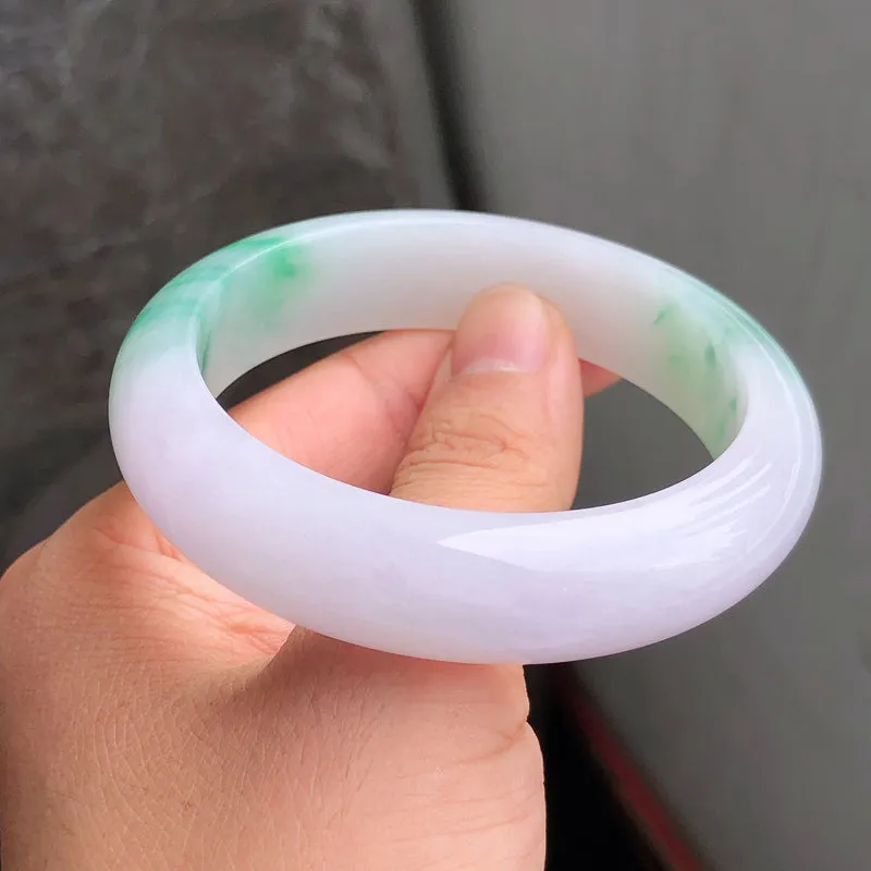 Natural Jade Bangle Jadeite Bangle Internal Diameter 57.3mm NBE088