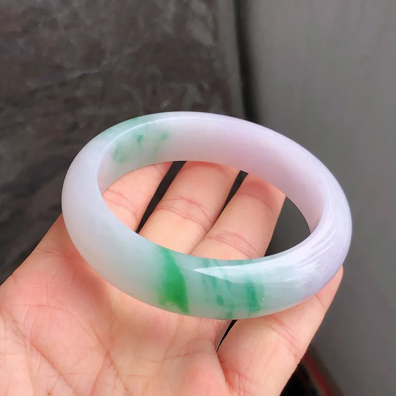 Natural Jade Bangle Jadeite Bangle Internal Diameter 57.3mm NBE088